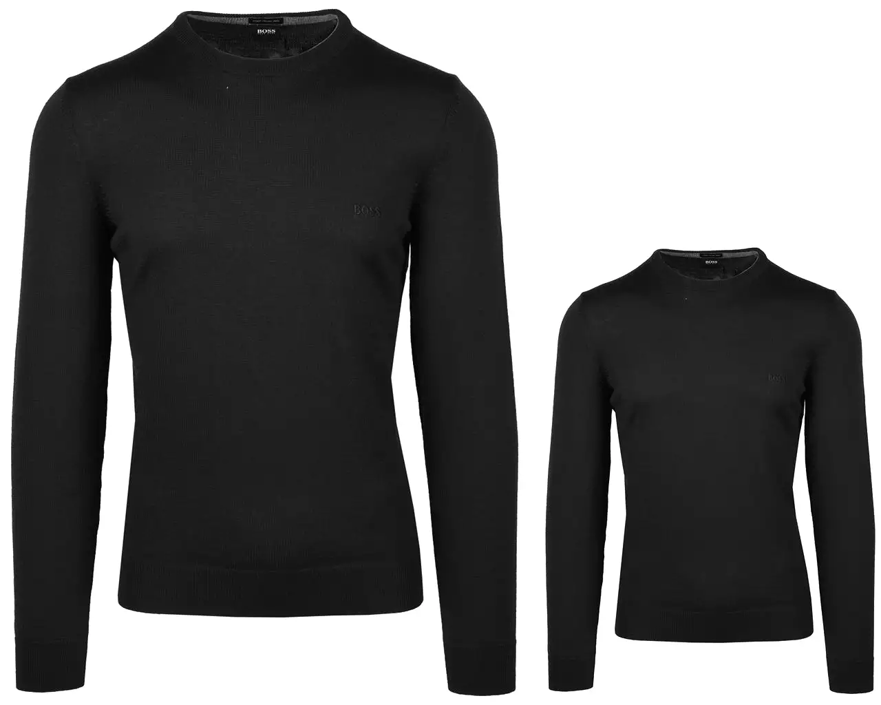 Hugo Boss Botto L 50435442 001 Virgin Wool Sweater Black