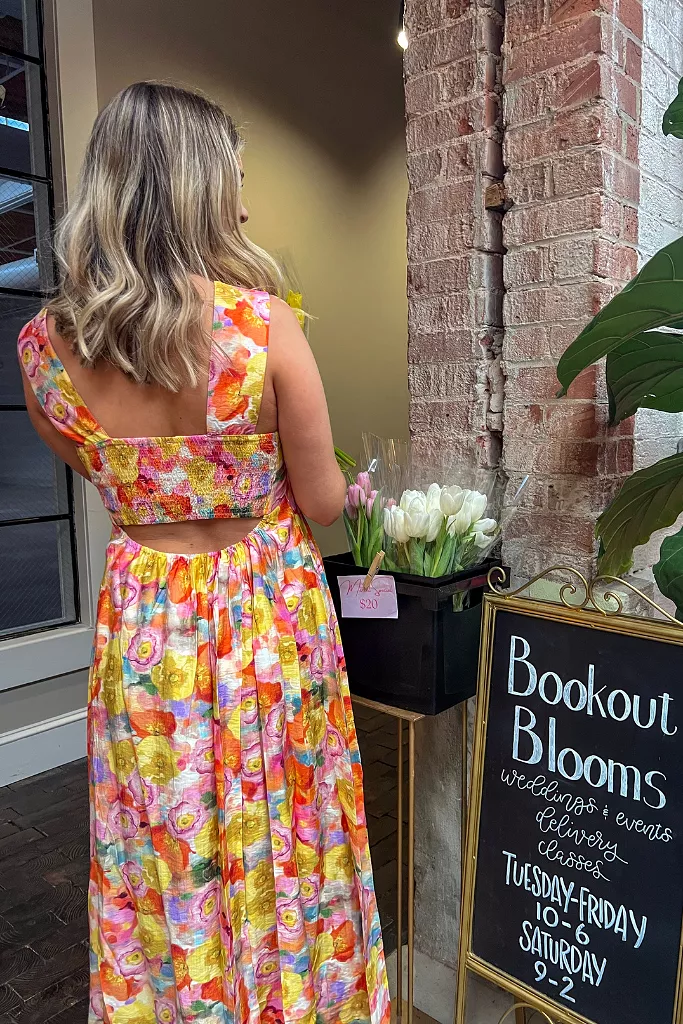 In Full Bloom Midi Dress