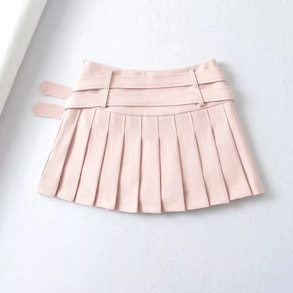 INS Sweet Spicy Love Belt Pleated Skirt BY9131