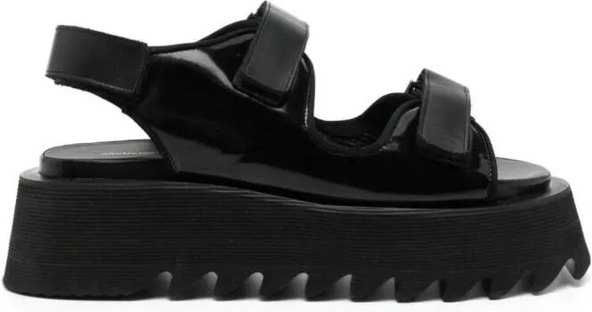 Junya Watanabe lugged flatform sandals Black