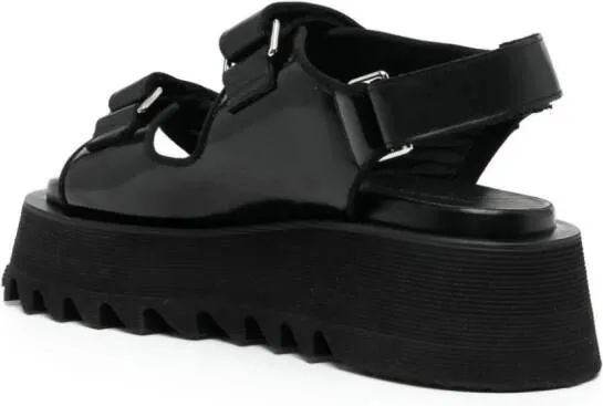 Junya Watanabe lugged flatform sandals Black