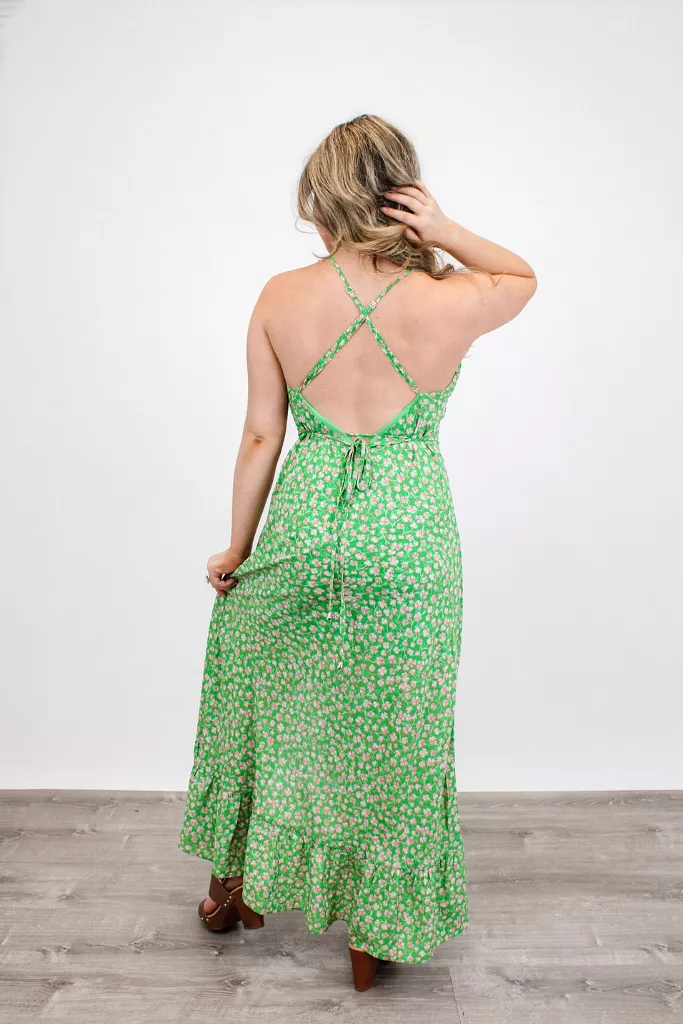 Just My Luck Floral Maxi Dress