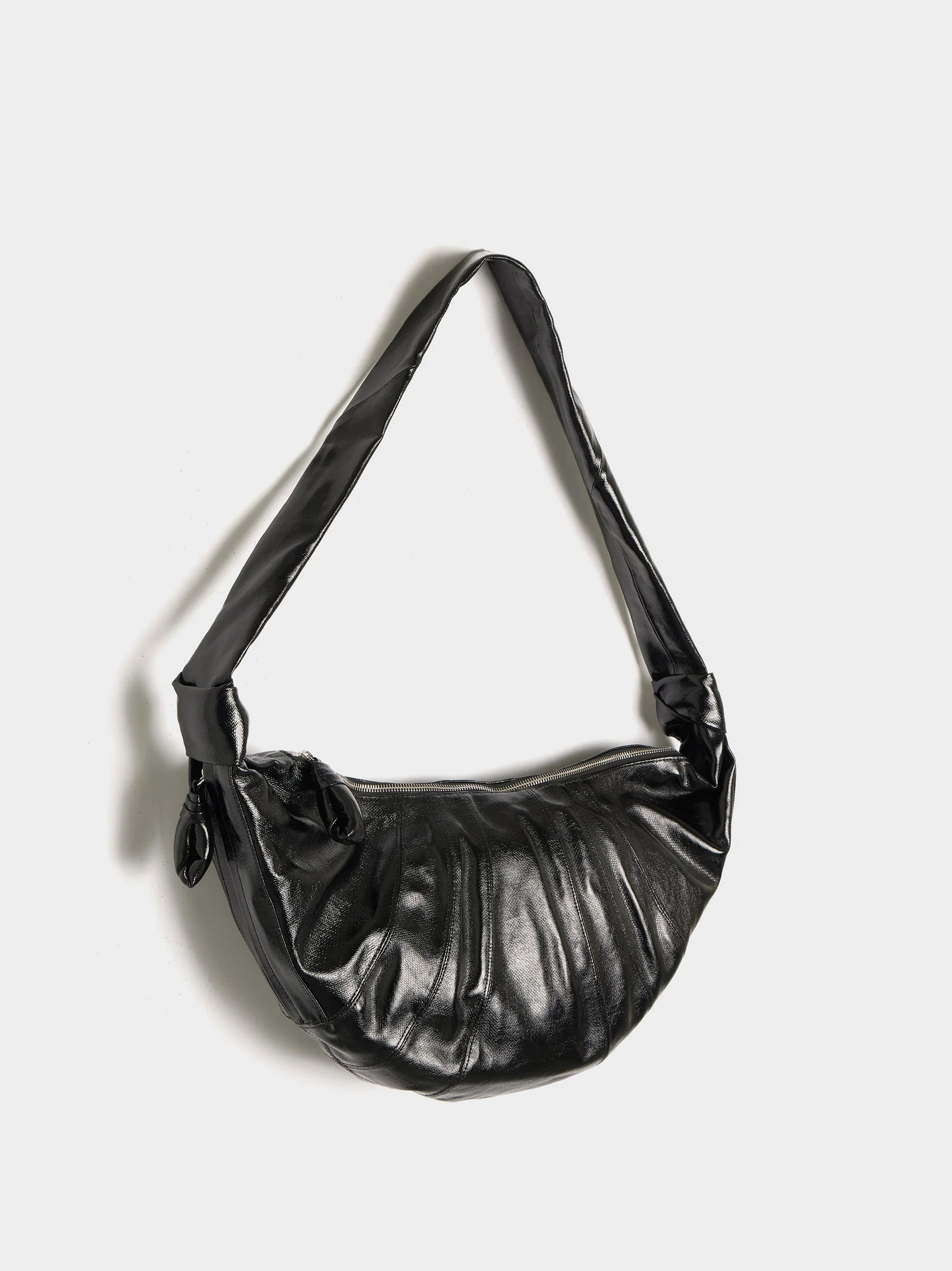 Large Croissant Bag, Black