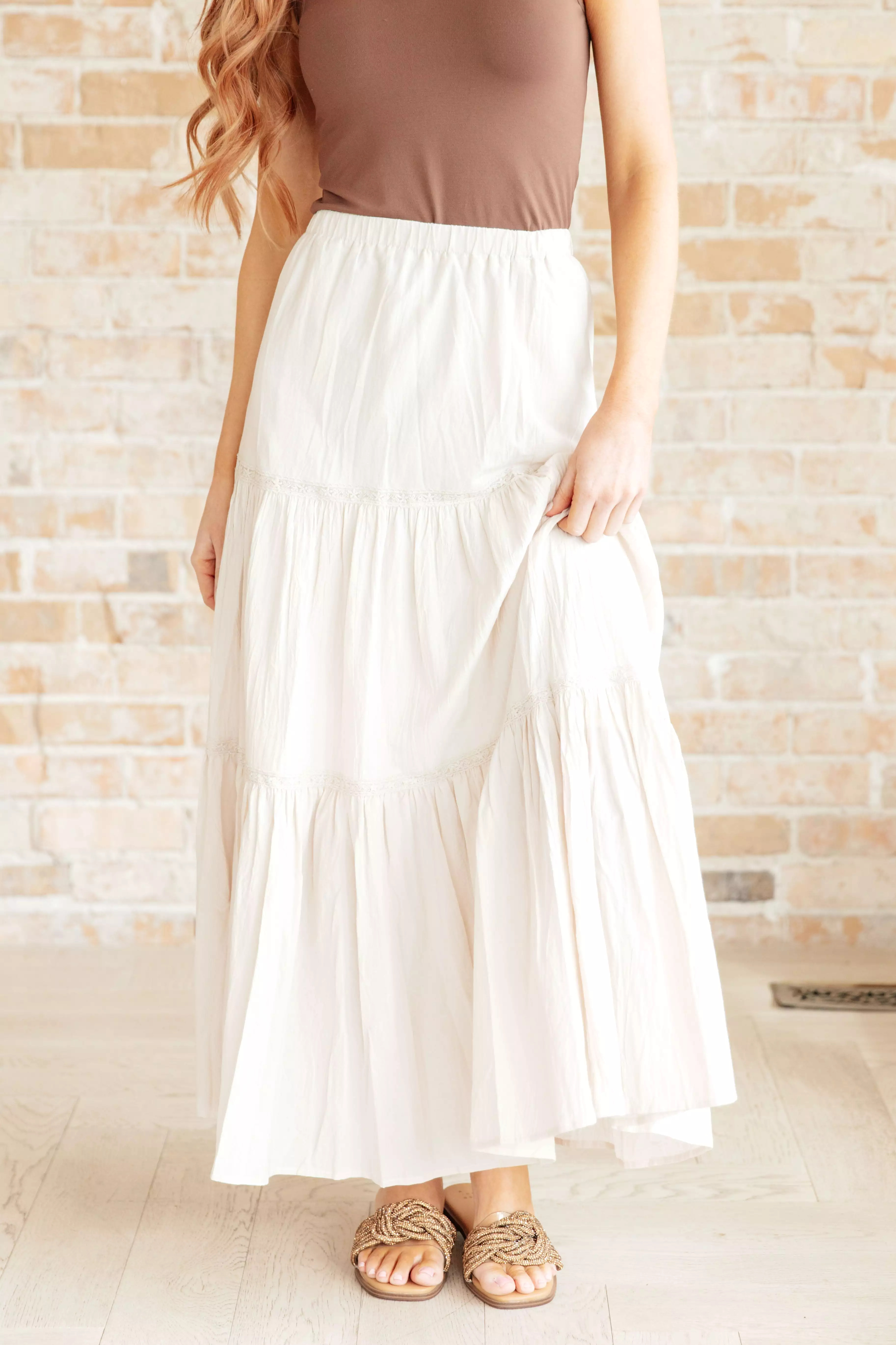 Let It Begin Tiered Maxi Skirt