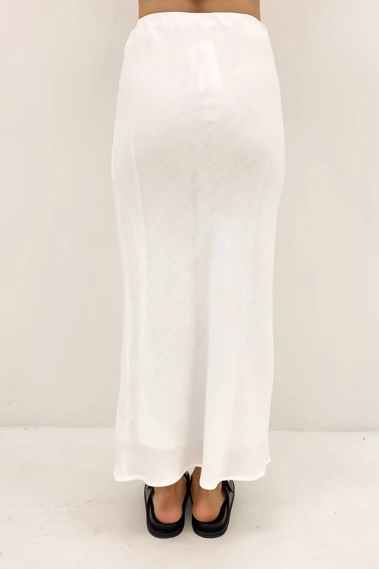 Leyla Maxi Skirt Vintage White