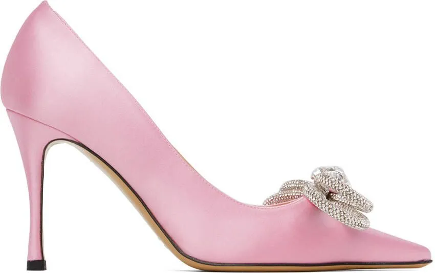 MACH & MACH Pink Double Bow 95 Heels