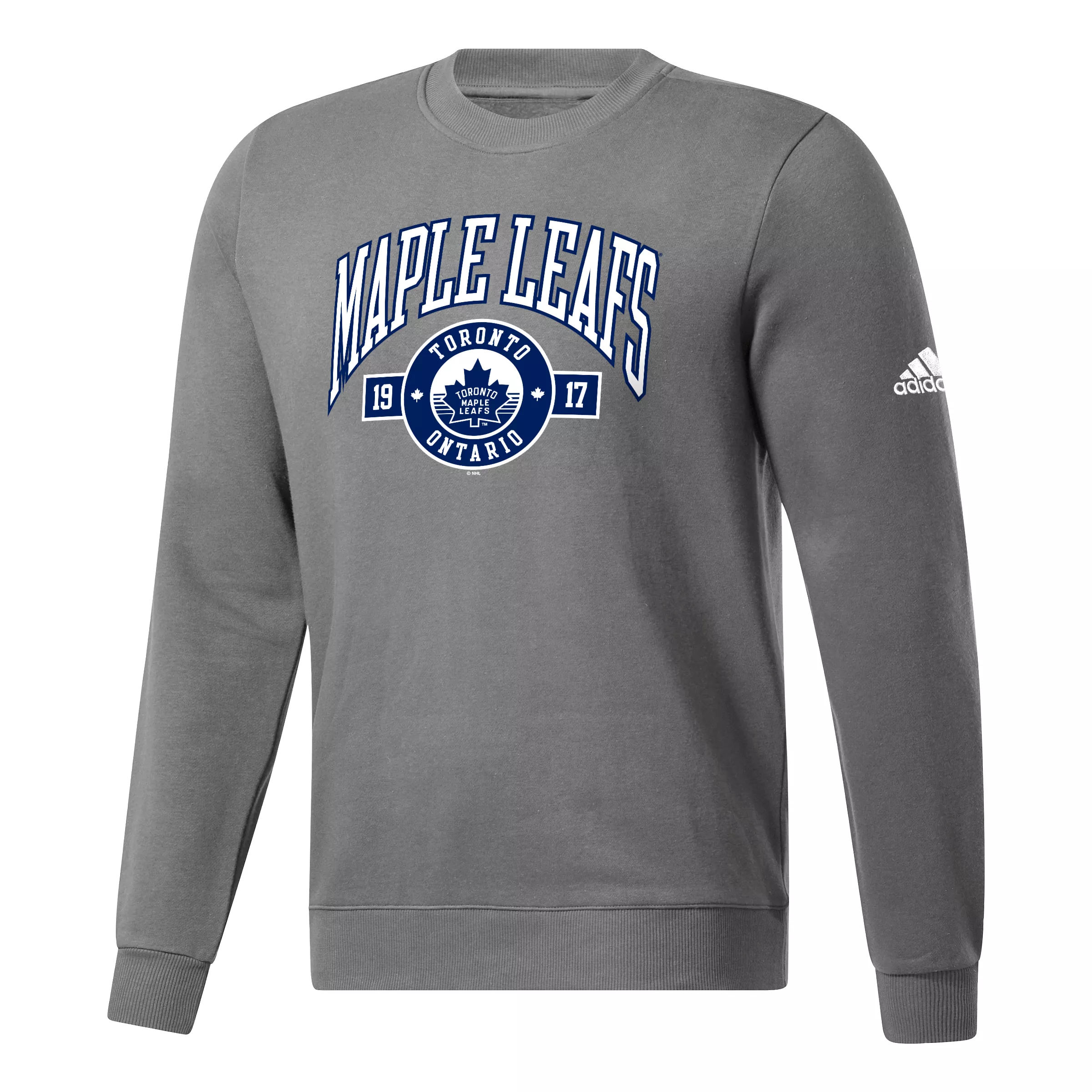 Maple Leafs Adidas Men's Blocked Seal Fleece Crew