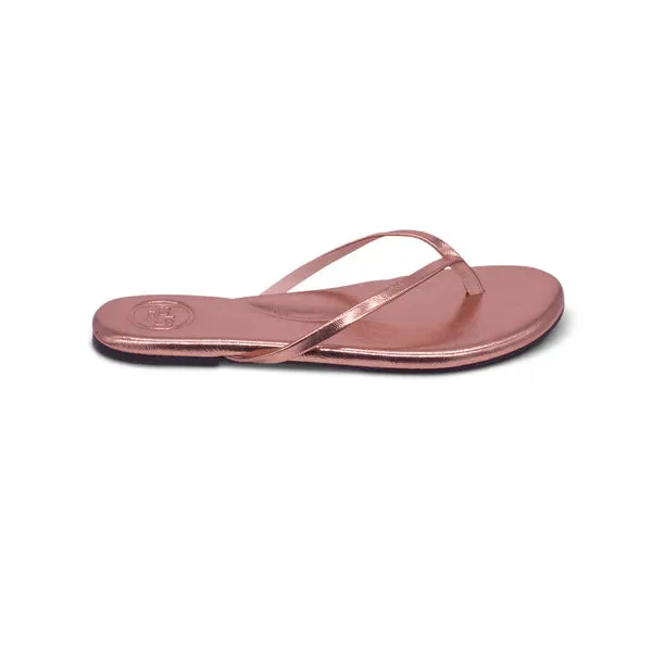 METALLIC ROSE GOLD SANDALS