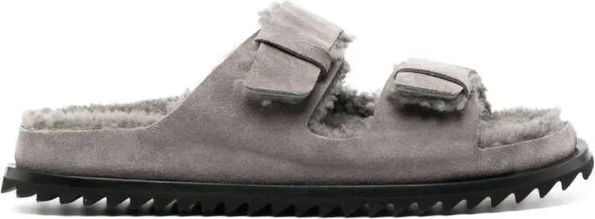 Officine Creative Introspectus 003 suede sandals Grey