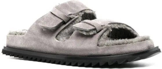 Officine Creative Introspectus 003 suede sandals Grey