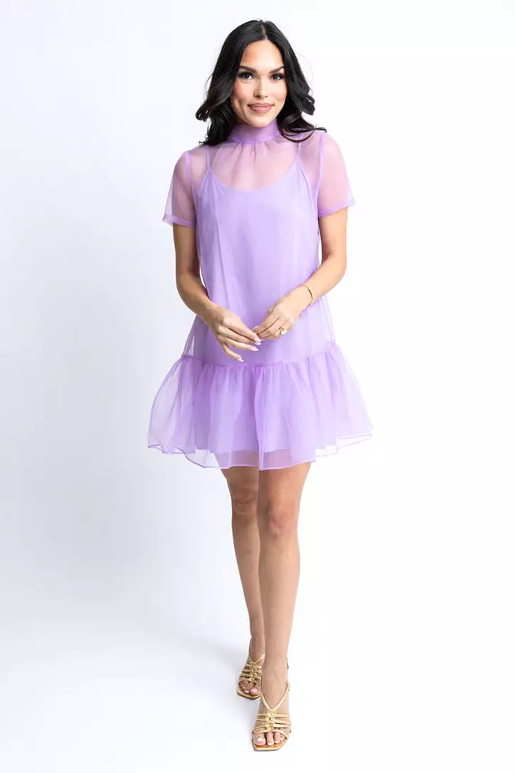 Organza Mock Bow Dress