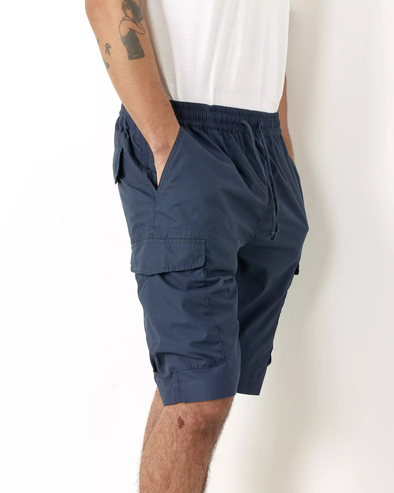 Parachute Short in Navy