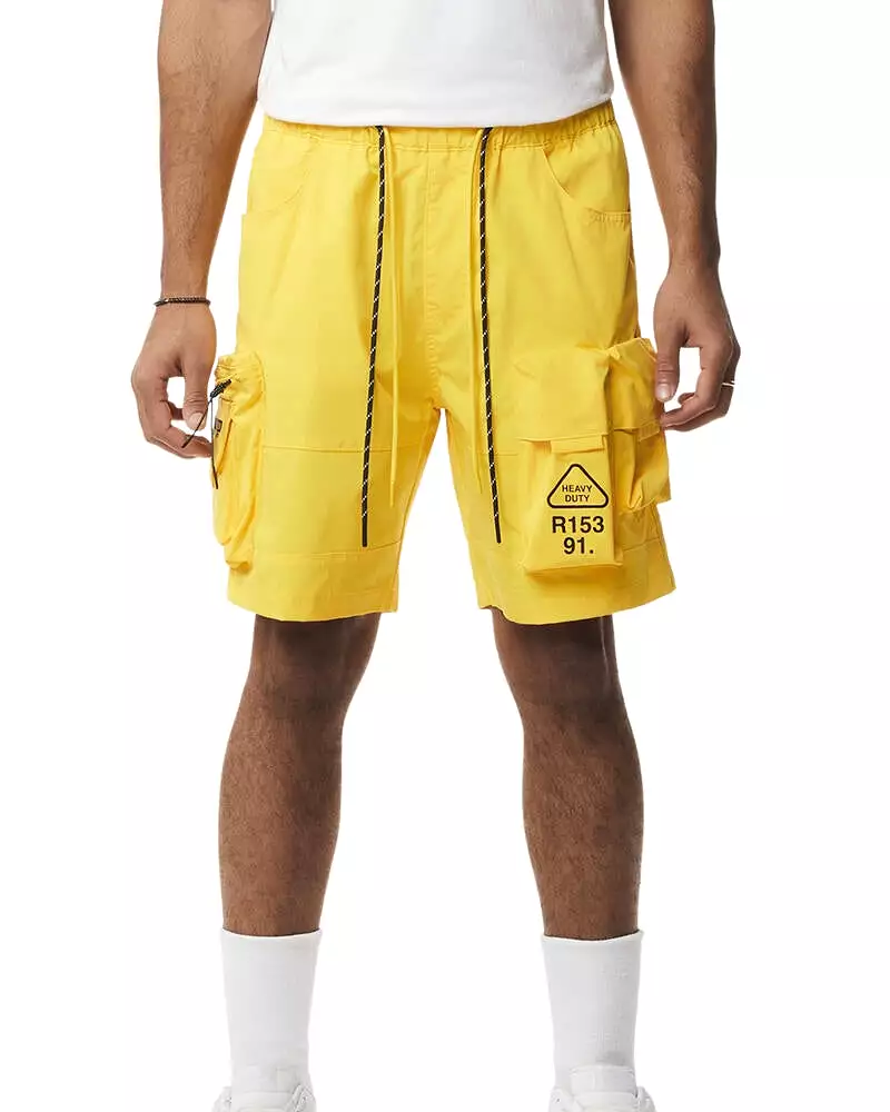 Pigmented Utility Nylon Cargo Shorts