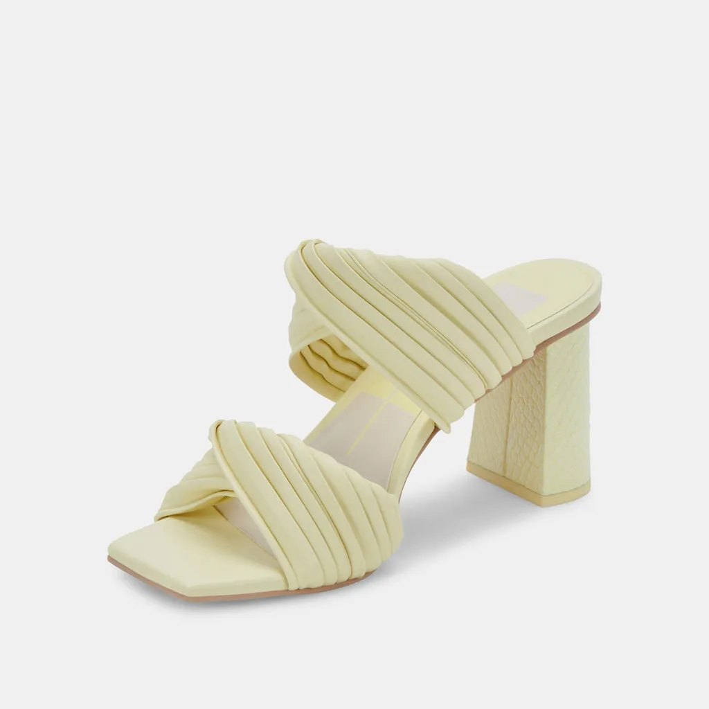 PILTON Heels Lemon Cream Stella | Women's Lemon Cream Heels– Dolce Vita 6890484301890