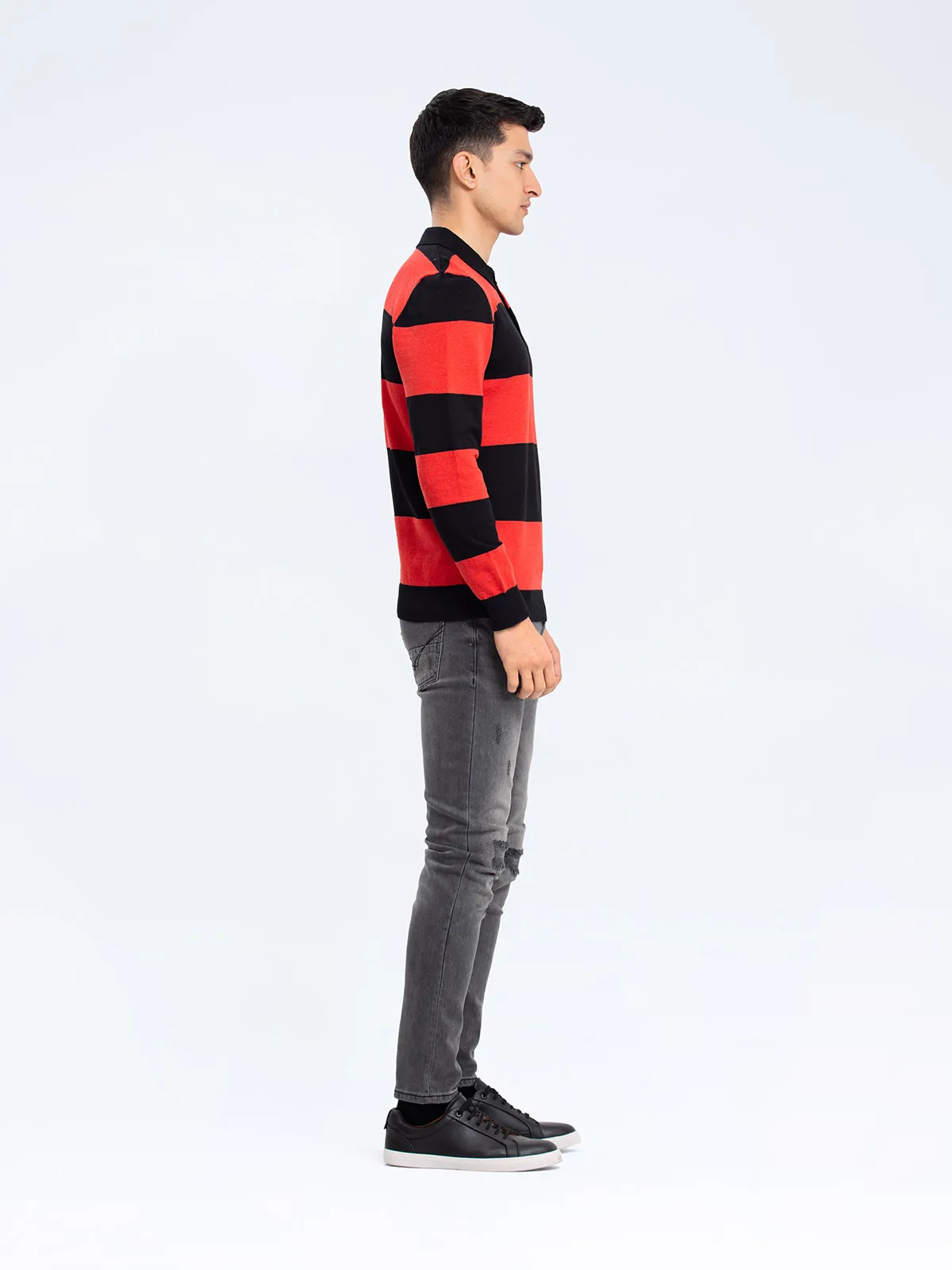 Polo Collar Sweater - FMTSWT23-015