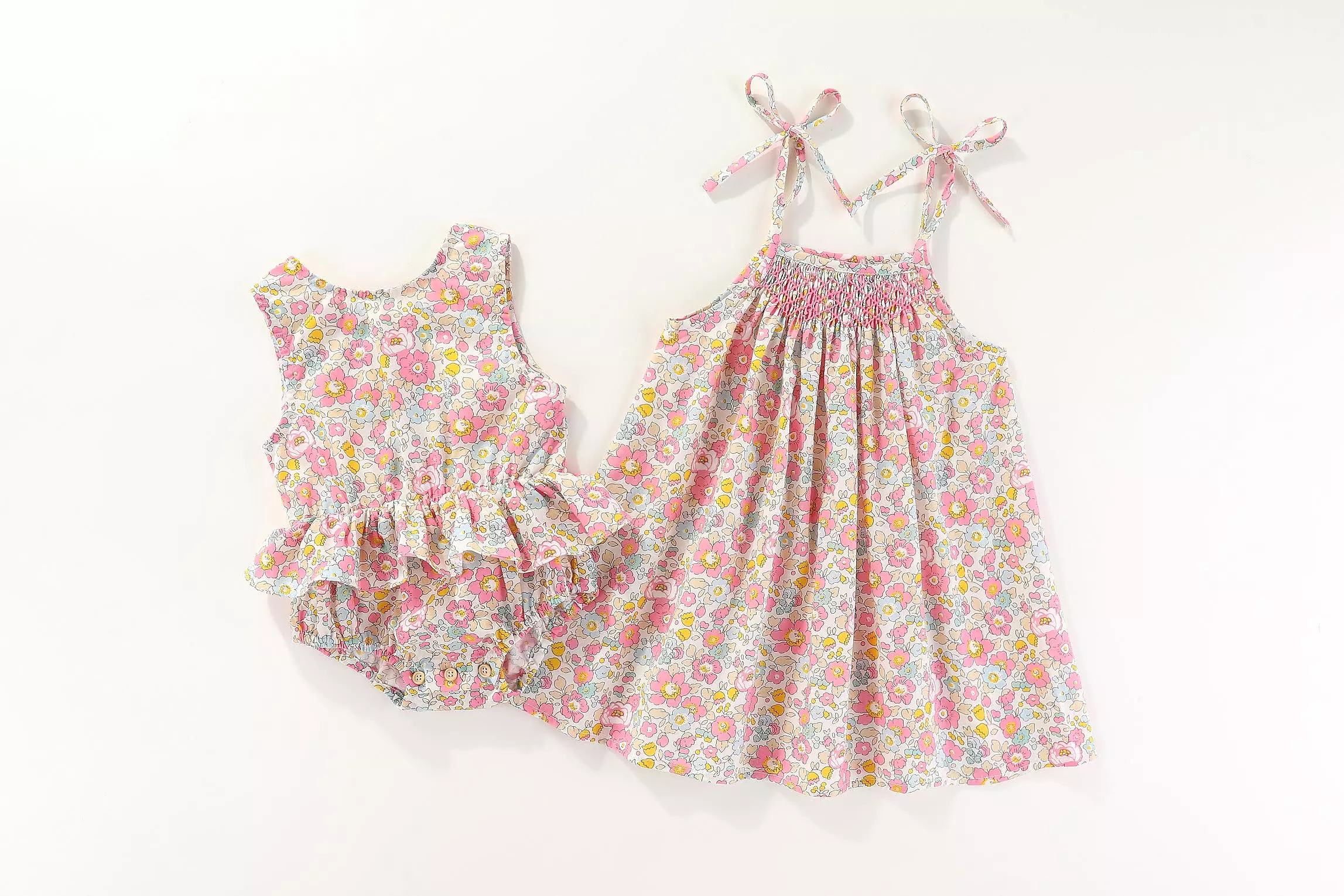 Pontine Summer Dress: 6-12M, 1-2Y, 2-3Y, 3-4Y, 4-5Y, 5-6Y, 6-8Y