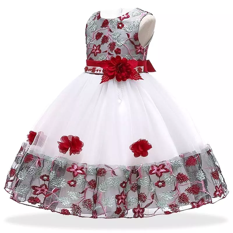 Princess Floral Dress For Girls