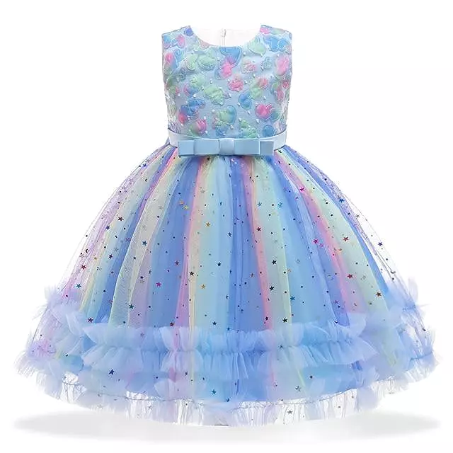 Princess Floral Dress For Girls