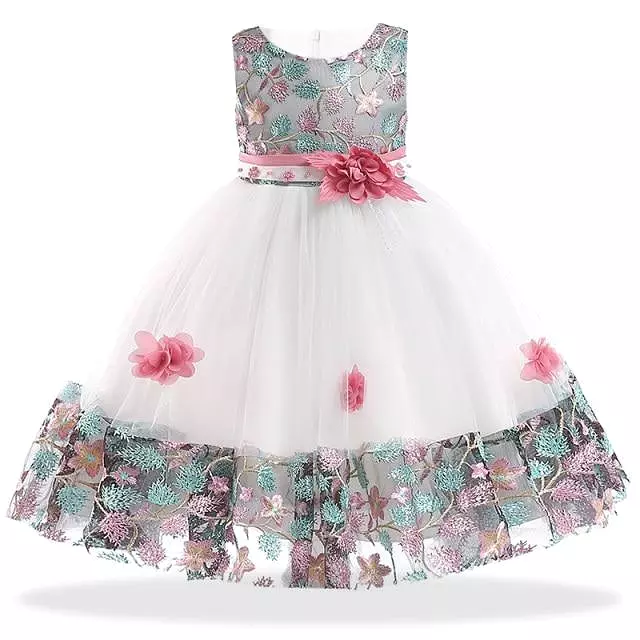 Princess Floral Dress For Girls