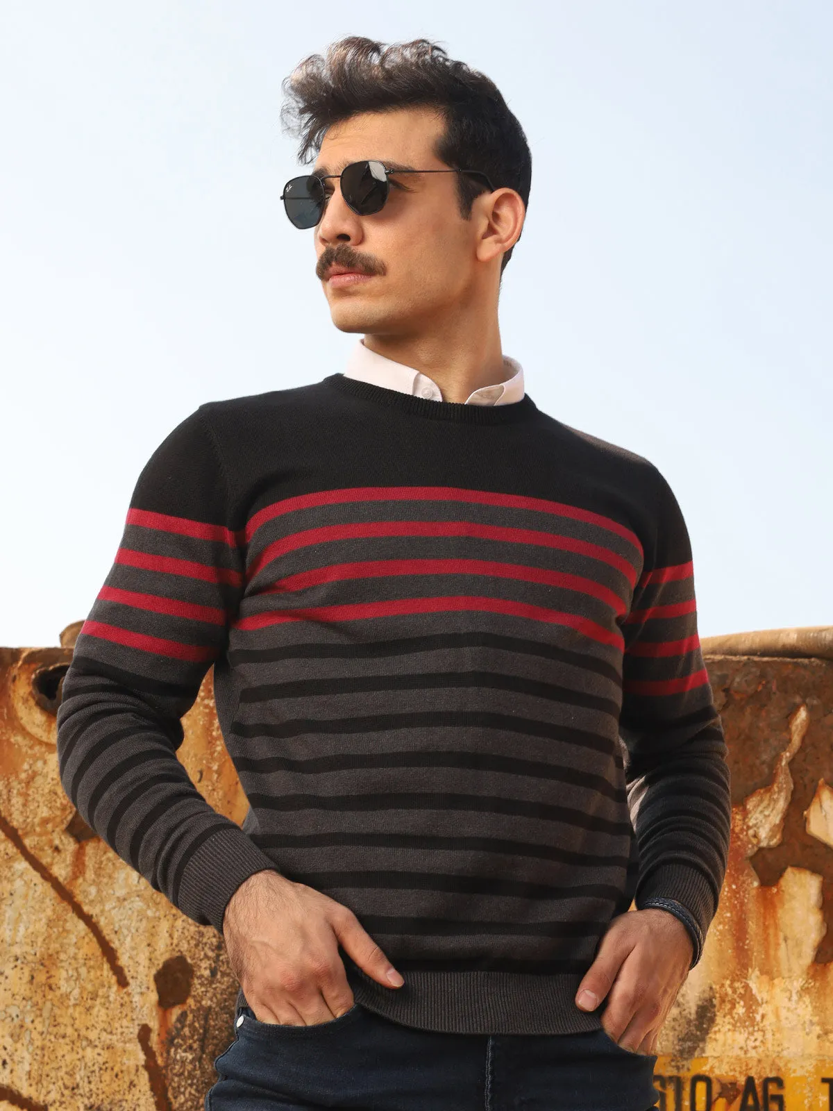 Regular Fit Crew Neck Sweater - FMTSWT19-004