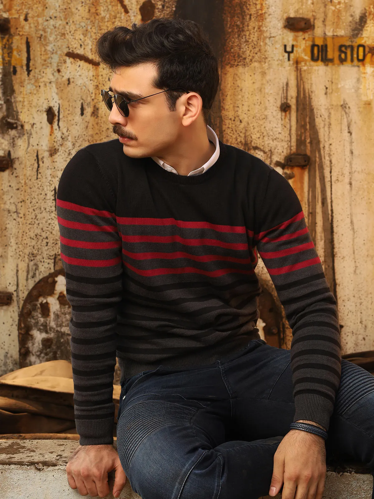 Regular Fit Crew Neck Sweater - FMTSWT19-004