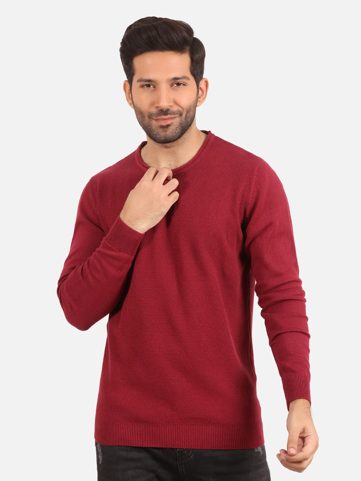 Regular Fit Crew Neck Sweater - FMTSWT20-006