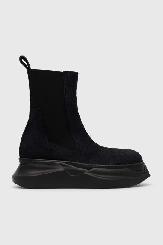 Rick Owens chelsea boots men's black color