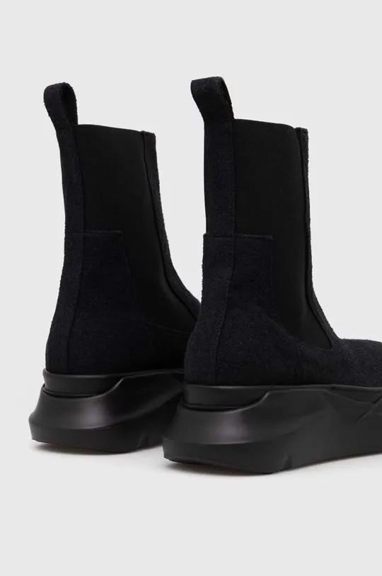 Rick Owens chelsea boots men's black color