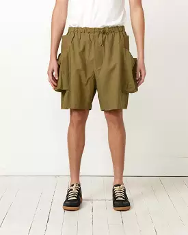 Salt Shorts in Olive Slub