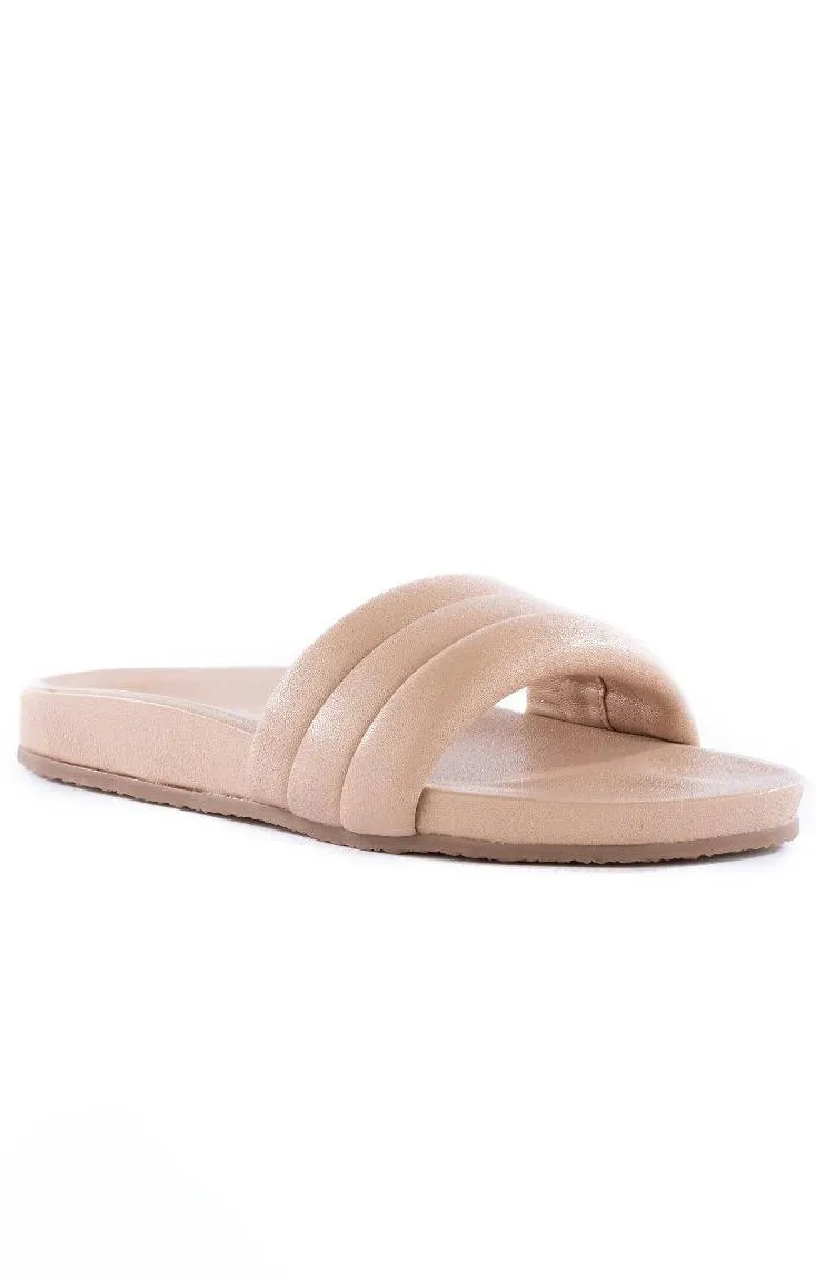 Seychelles Low Key Slide Sandals ~ Vachetta Leather