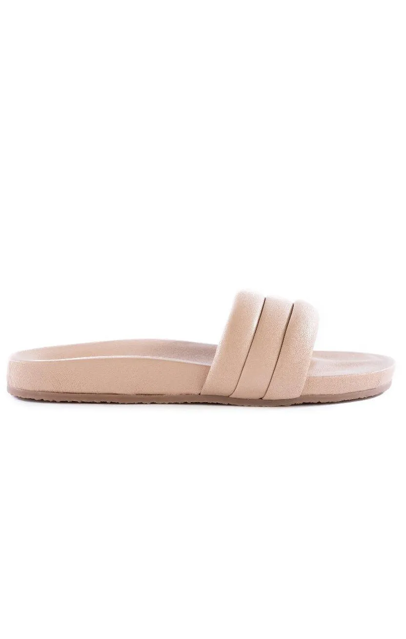 Seychelles Low Key Slide Sandals ~ Vachetta Leather