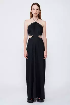 Simkhai - Bellina Halter Neck Cut Out Maxi Dress - Black