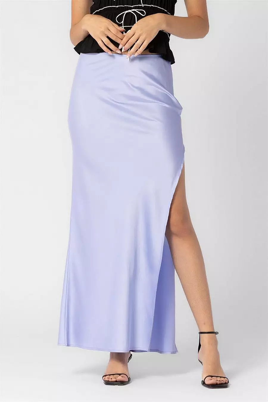 Slip Skirt in Ice Blue