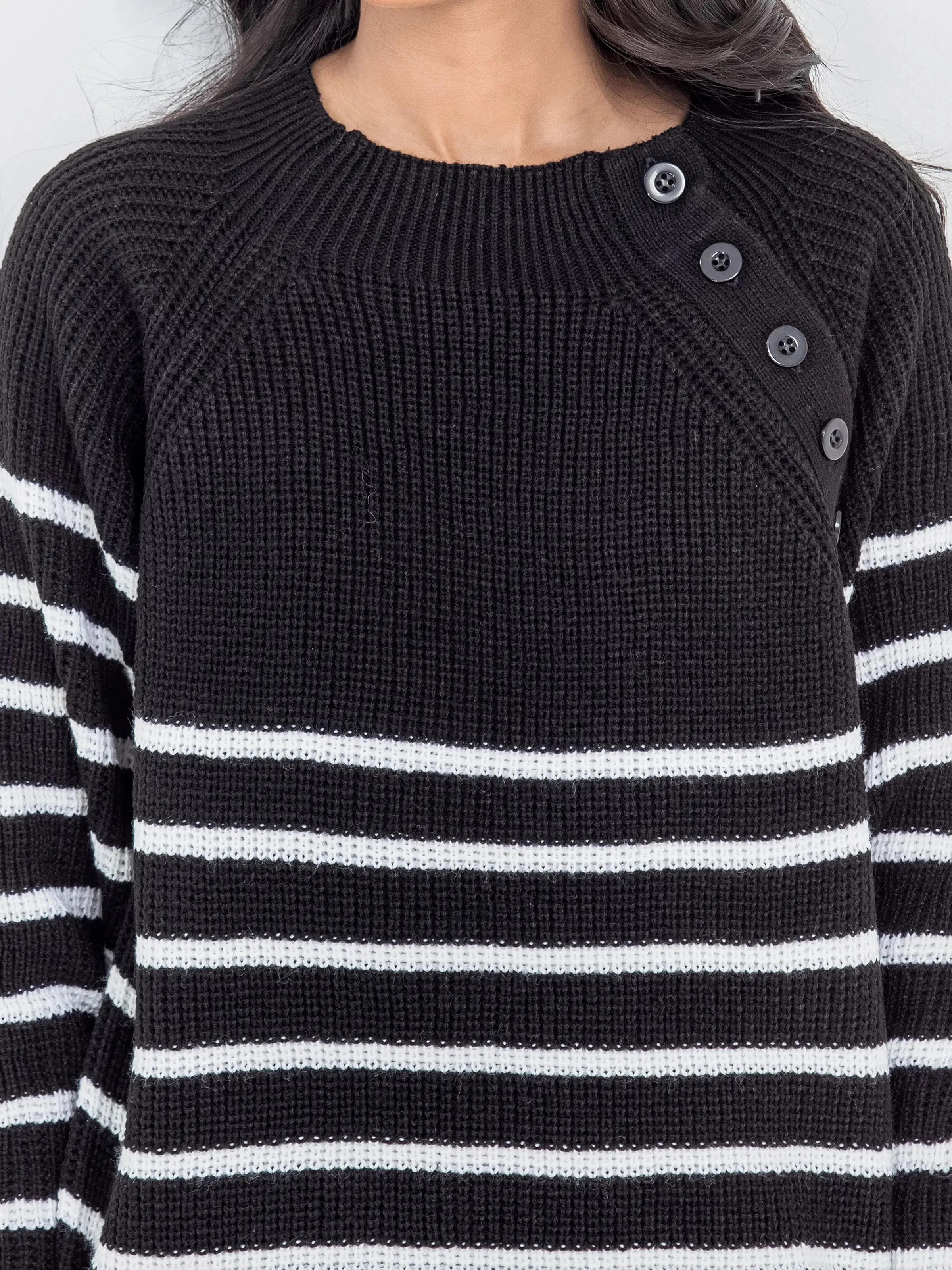 Striped Knitted Sweater - FWTSW24-006