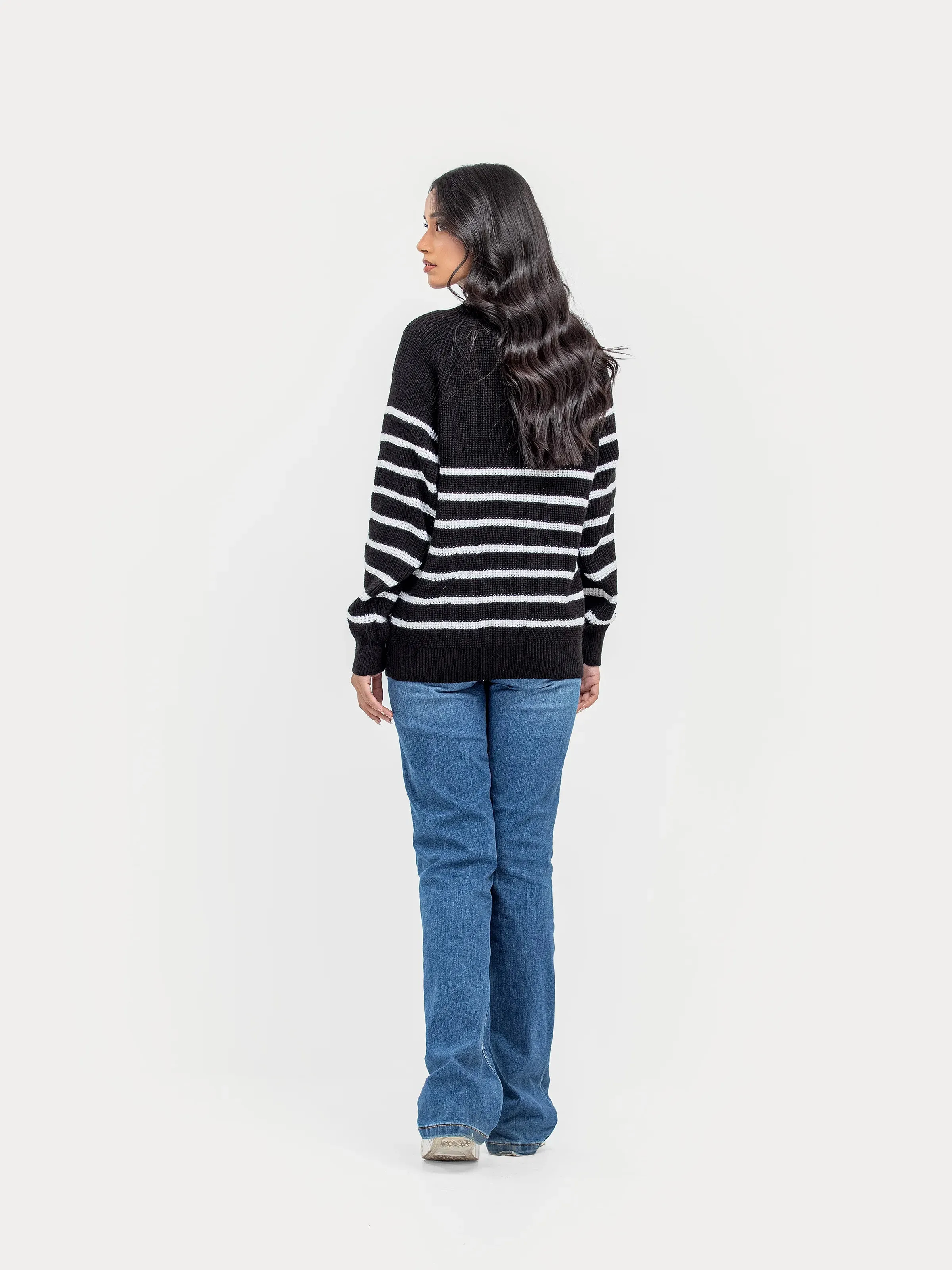 Striped Knitted Sweater - FWTSW24-006