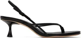 Studio Amelia Black Wishbone 50 Heeled Sandals