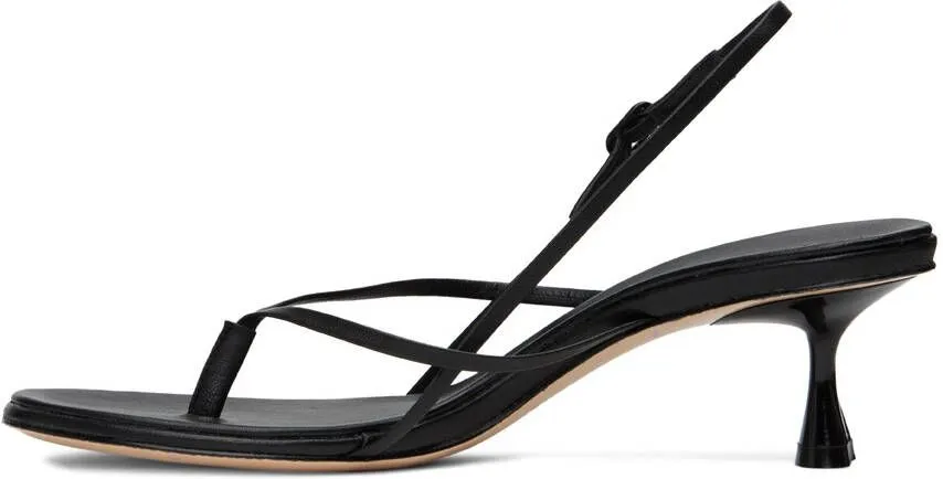 Studio Amelia Black Wishbone 50 Heeled Sandals