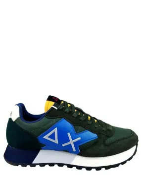 SUN68 Sneakers Uomo Z43113 Jaki Basic Verde militare