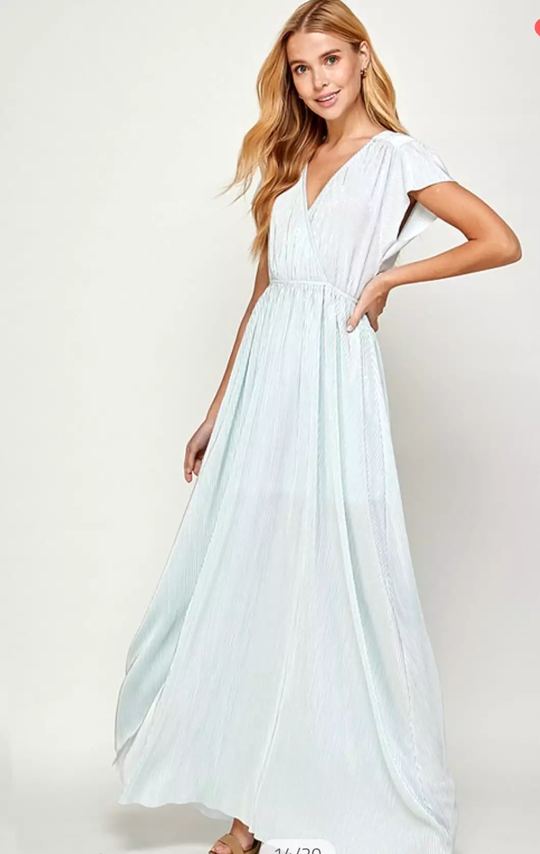 The Elva Dress in Sky Blue