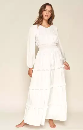 The Genevieve White Maxi Dress