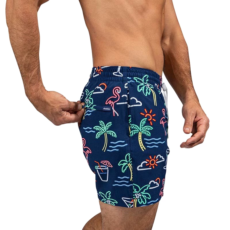 The Neon Lights 5.5 inch Swim Shorts