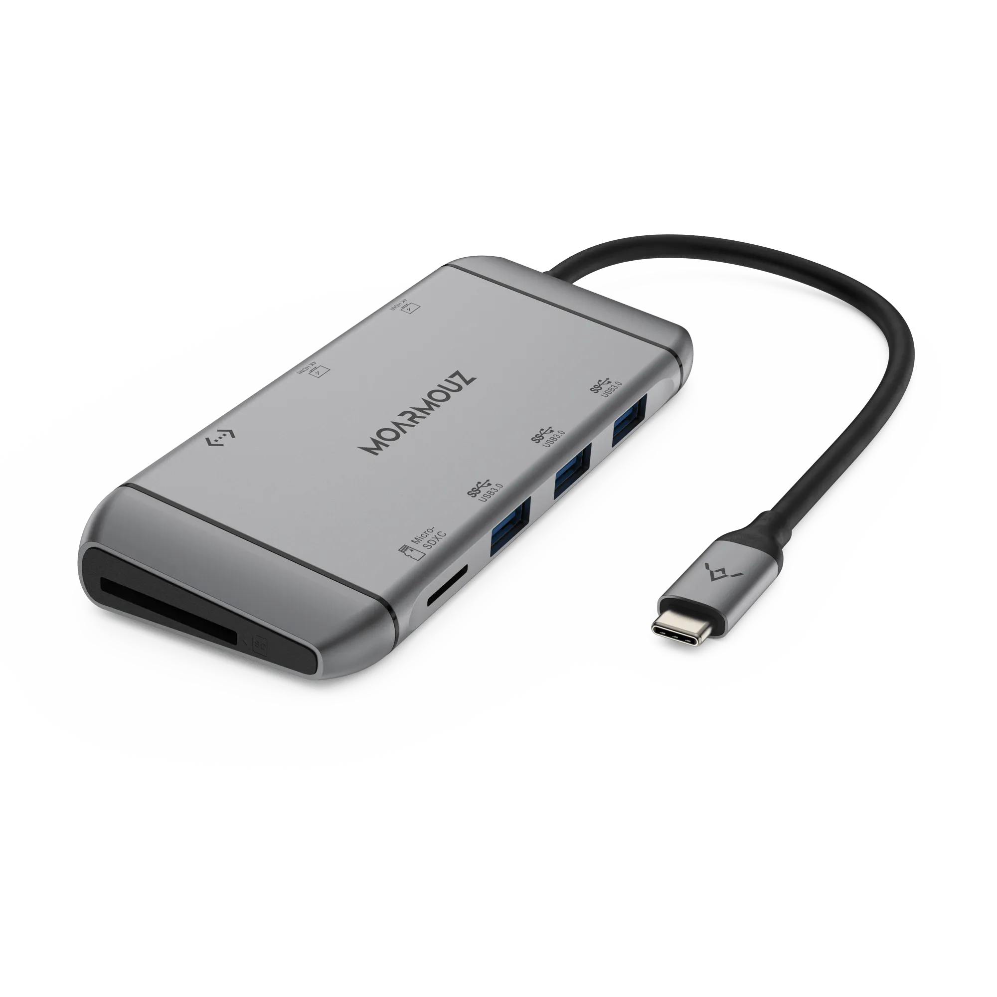 Type C (USB-C) 9 in 1 Dual HDMI Display Hub