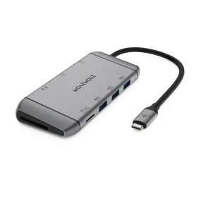 Type C (USB-C) 9 in 1 Dual HDMI Display Hub