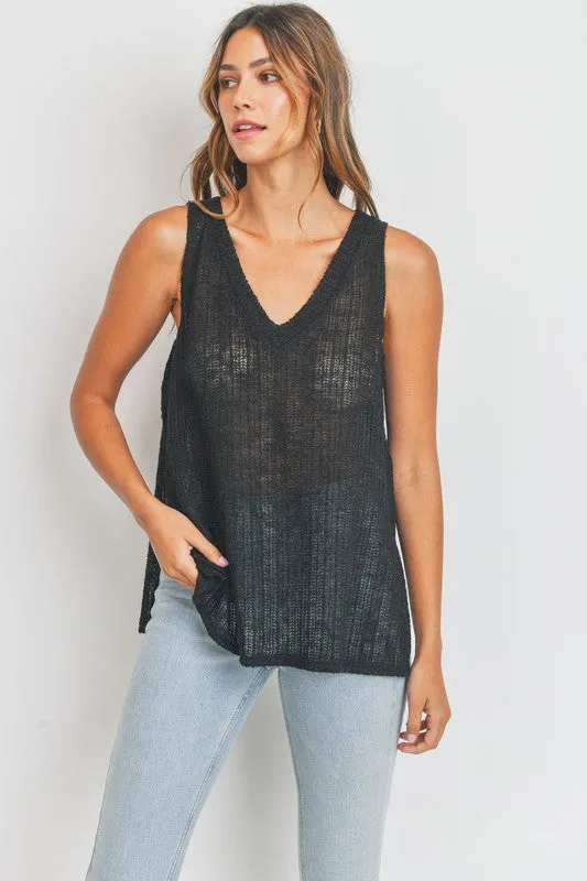 V-Neck Knit Tank