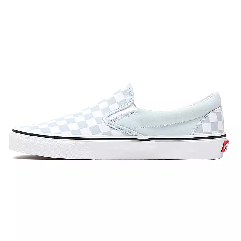 VANS Baby Blue Checkerboard Classic Slip-On Youth Shoe