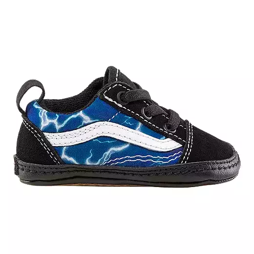 VANS Lightning Black/Blue Old Skool Crib Shoe