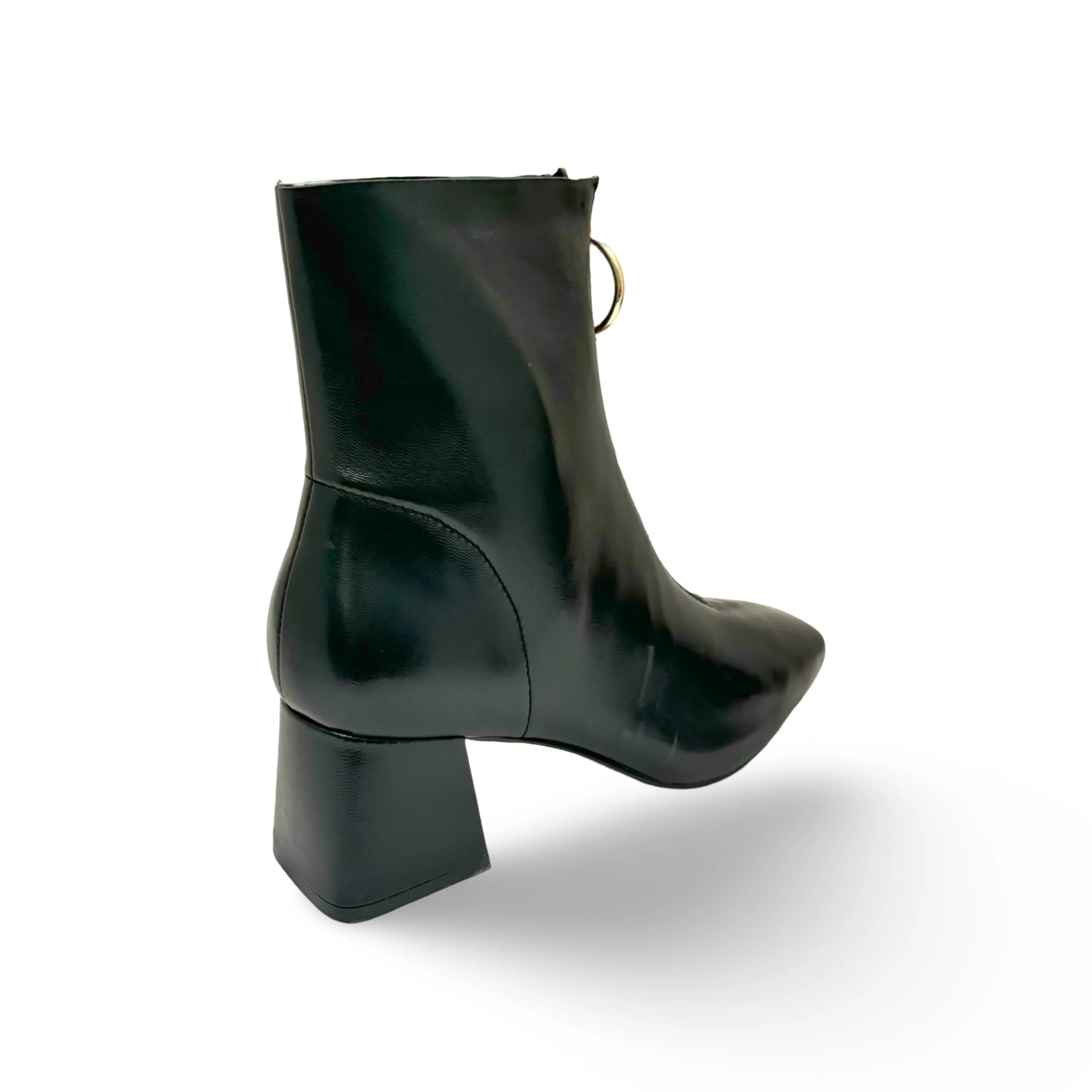 Vella Black Front Zipper Boot