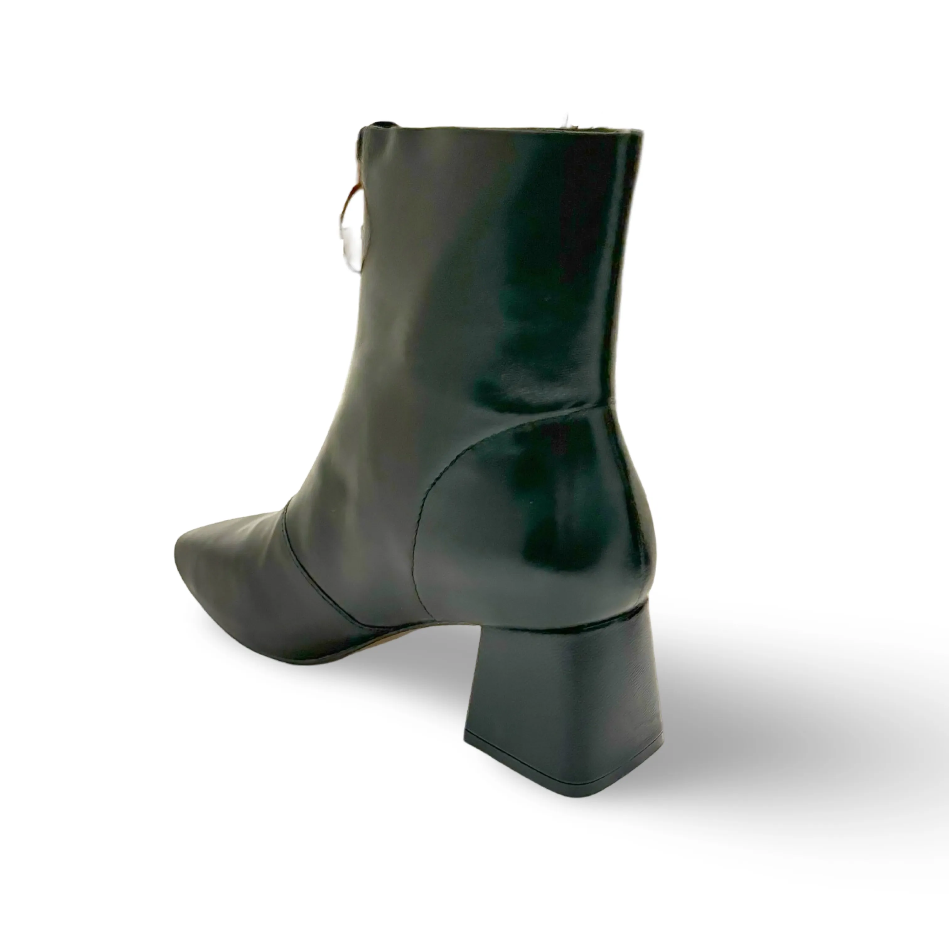 Vella Black Front Zipper Boot