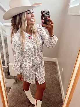 Western Vibe Shirt Dress